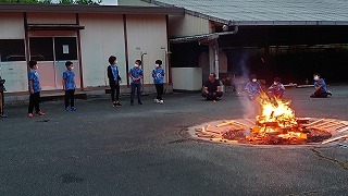 第2日目 キャンプファイアー 兵庫県多可町ホームページ